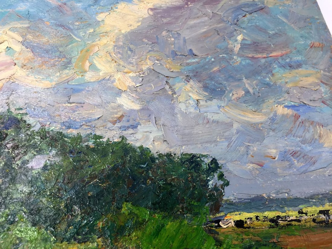 Oil painting After the rain on the field Sevast'yanov Viktor Grigor'yevich - 8