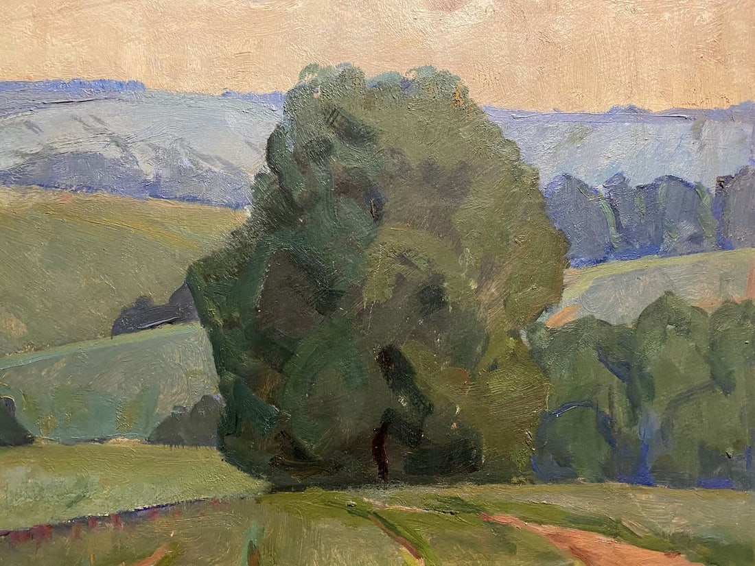 Oil painting Green meadow Nikolai Hrustalenko - 3