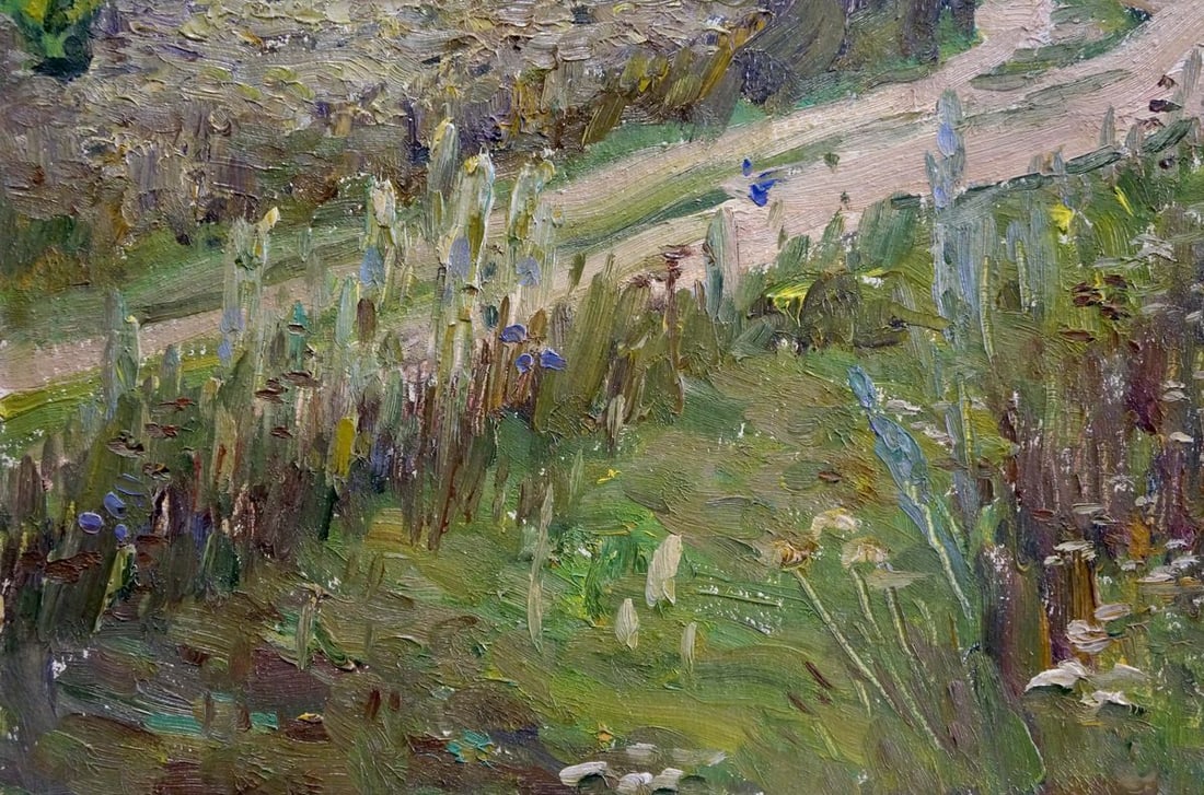 Oil painting Road to the forest Gantman Moisey Faibovich - 2