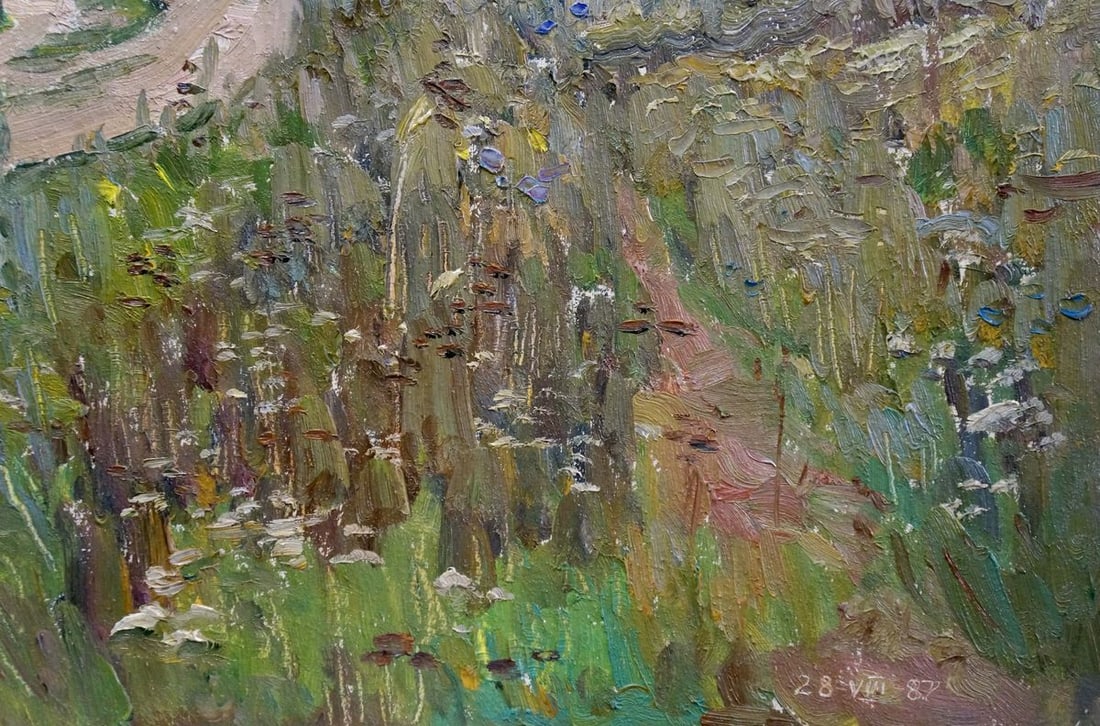 Oil painting Road to the forest Gantman Moisey Faibovich - 5