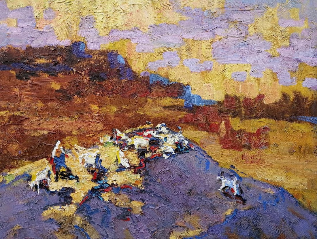 Oil painting Evening landscape Kalenyuk Alex - 2