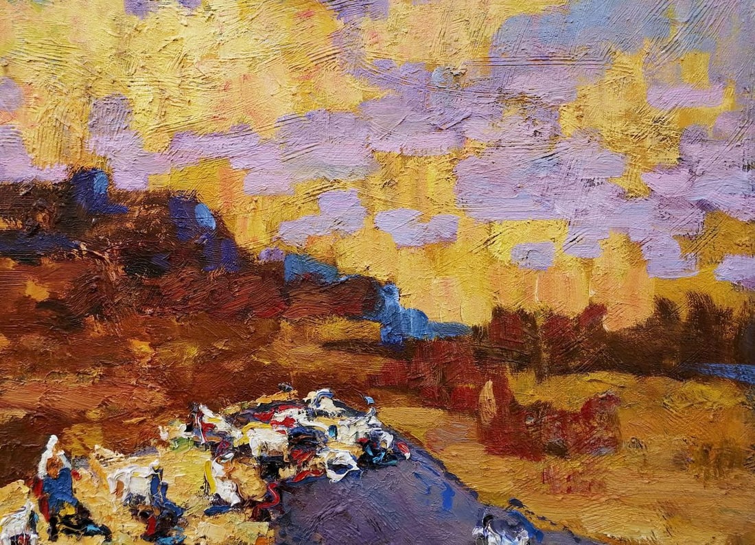 Oil painting Evening landscape Kalenyuk Alex - 4