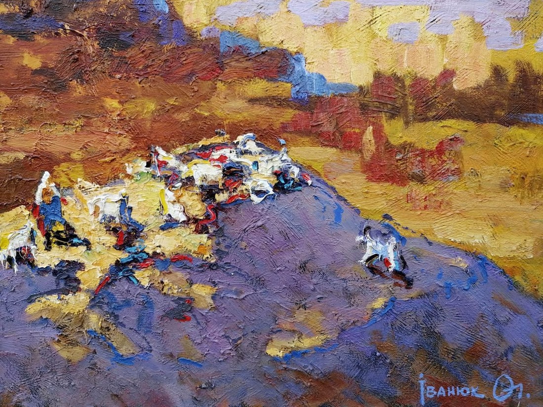 Oil painting Evening landscape Kalenyuk Alex - 5