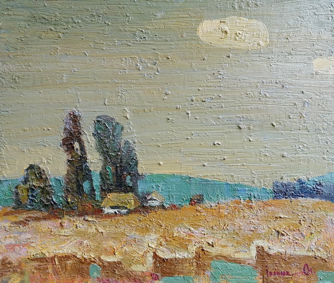 Oil painting Sunny day Kalenyuk Alex: Title: Oil painting Sunny day Kalenyuk Alex Description: NoKalen 155 *** ABOUT THIS PAINTING *** * TITLE: "Sunny day" * ARTISTS: Kalenyuk Alex * SIZE: 70x60 cm/'27.55x23.62 inches' * MEDIUM: oil, canv