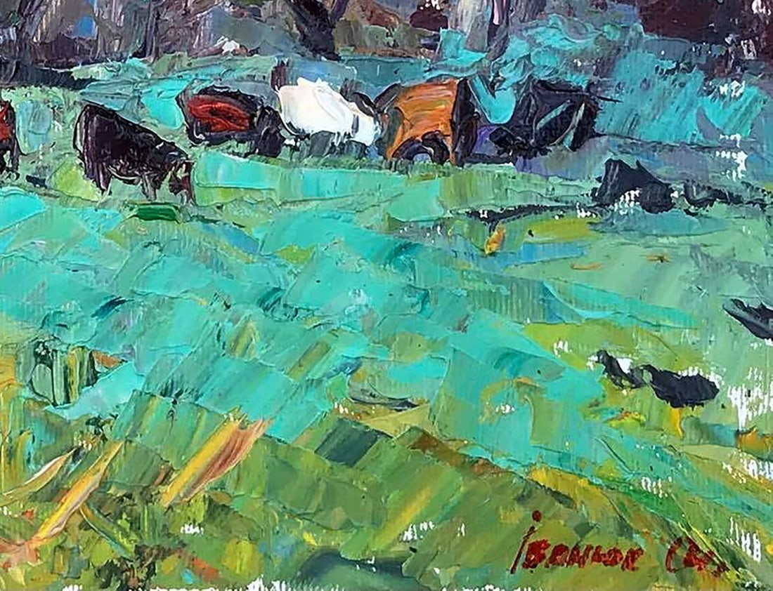 Oil painting Morning in the meadows Kalenyuk Alex - 5