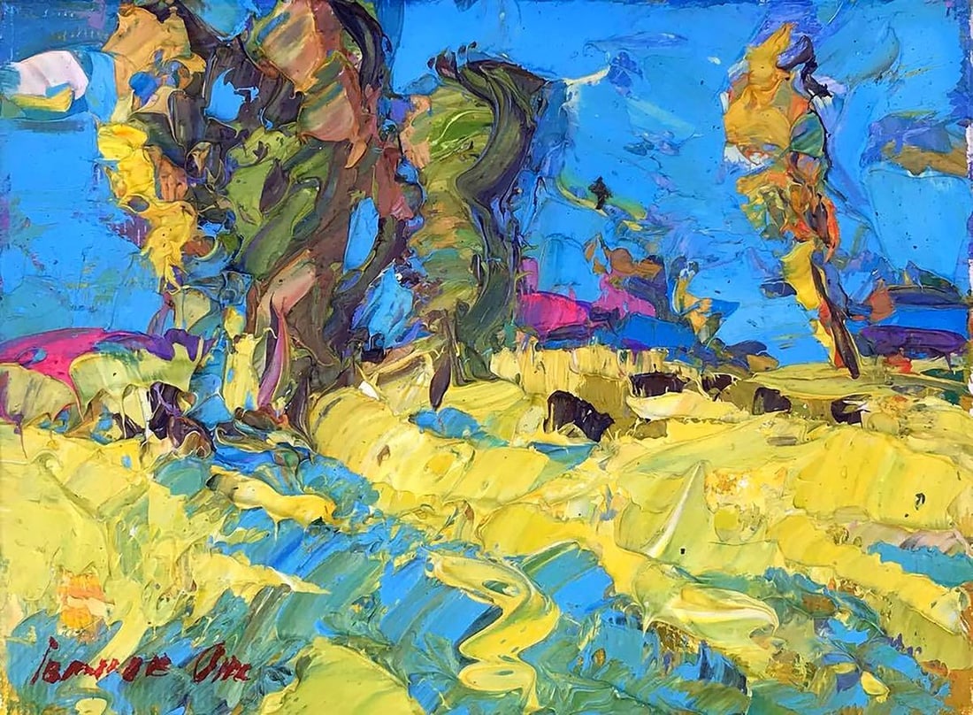 Oil painting Sunny warm day Kalenyuk Alex: Title: Oil painting Sunny warm day Kalenyuk Alex Description: No616AAA *** ABOUT THIS PAINTING *** * TITLE: "Sunny warm day" * ARTISTS: Kalenyuk Alex * SIZE: 12x16 cm/'4.72x6.29 inches' * MEDIUM: oil,
