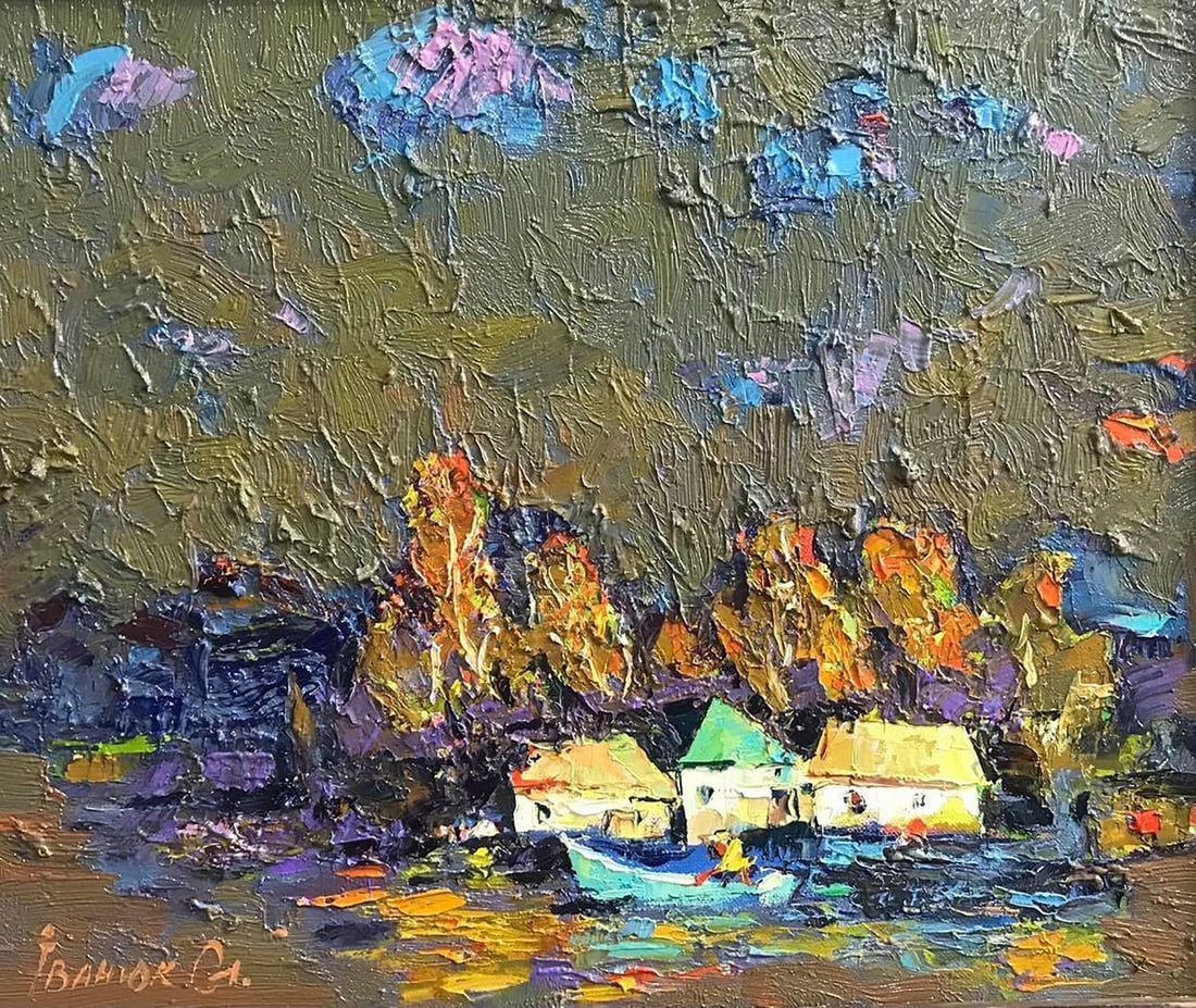 Oil painting Beginning of autumn Kalenyuk Alex: Title: Oil painting Beginning of autumn Kalenyuk Alex Description: NoKalen 626 *** ABOUT THIS PAINTING *** * TITLE: "Beginning of autumn" * ARTISTS: Kalenyuk Alex * SIZE: 50x60 cm/'19.68x23.62 inches'