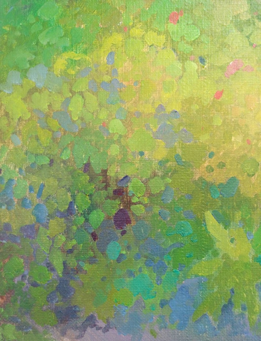 Oil painting Summer garden Peter Tovpev - 5