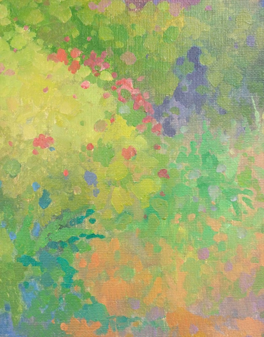 Oil painting Summer garden Peter Tovpev - 6