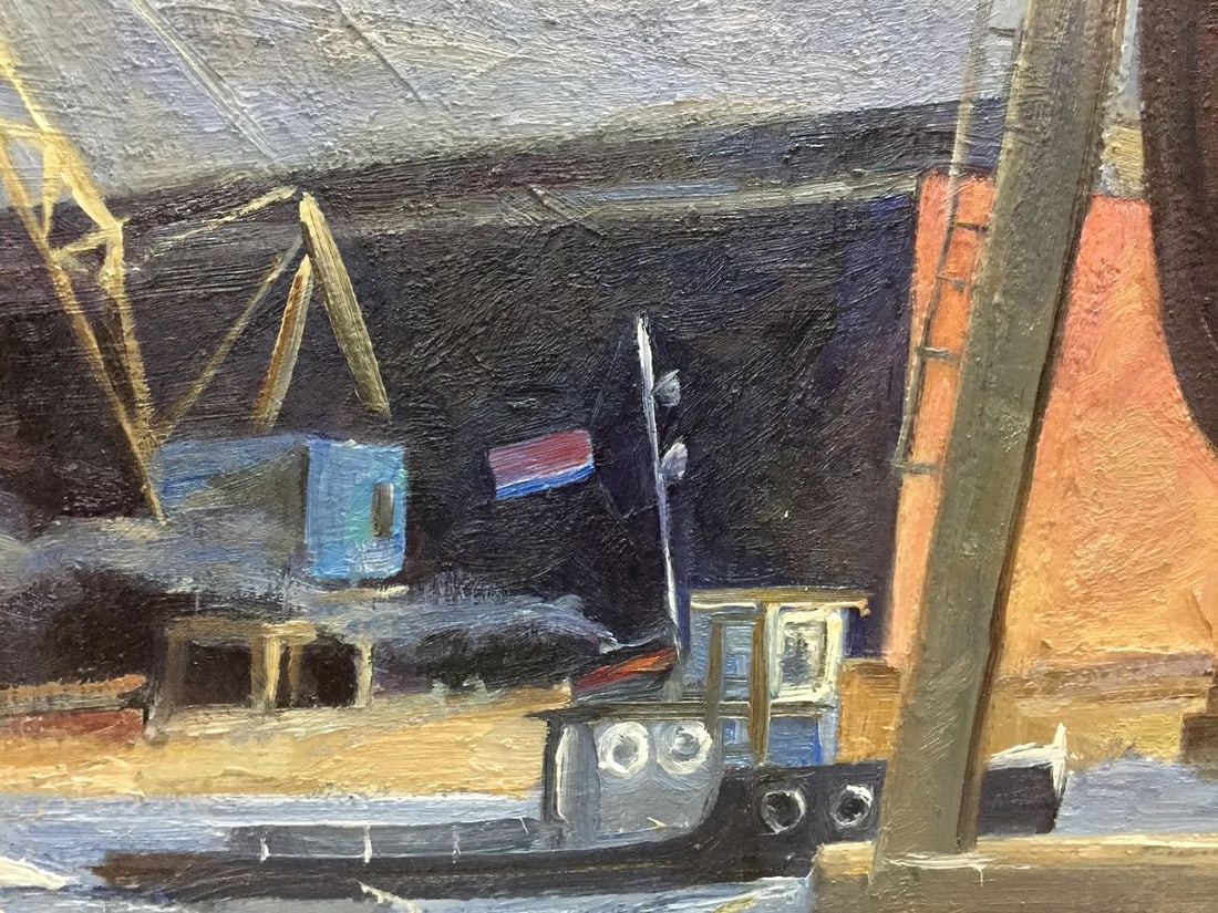 Oil painting Harbor Semenov Alexander Ivanovich - 4