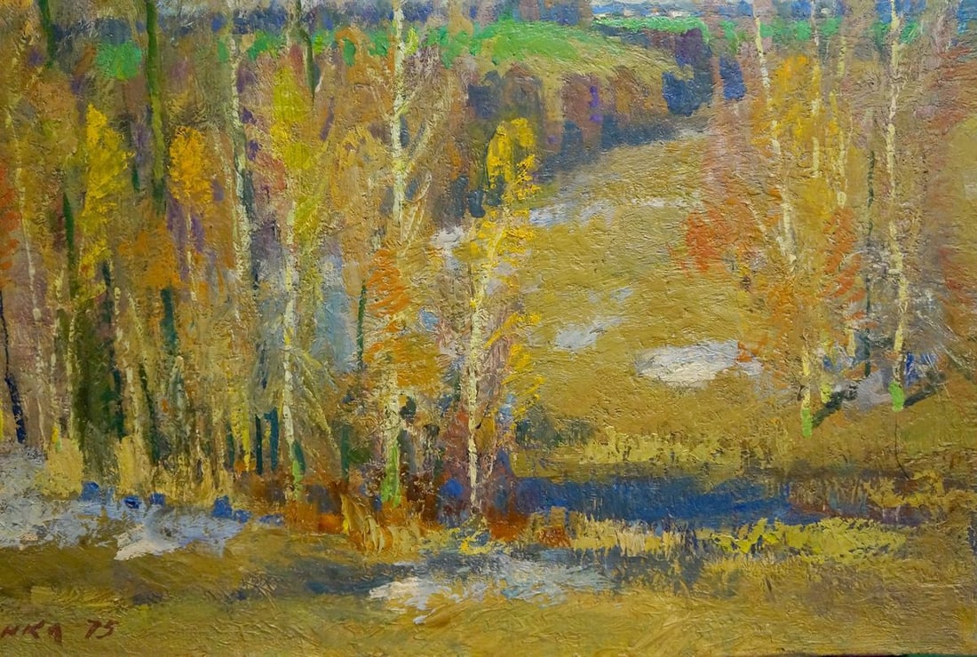 Oil painting After winter Mynka Alexander Fedorovich - 5