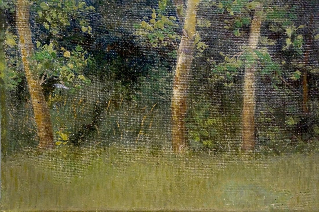 Oil painting Forest landscape Efim Efimovich Volkov - 2
