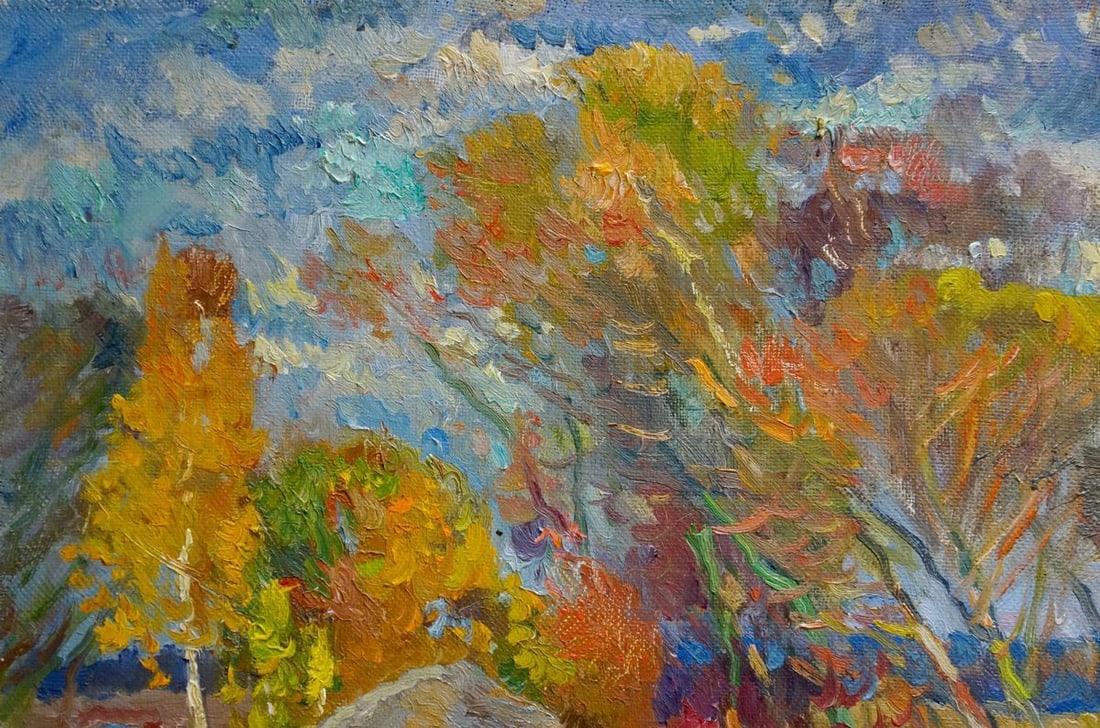 Oil painting End of summer - 3
