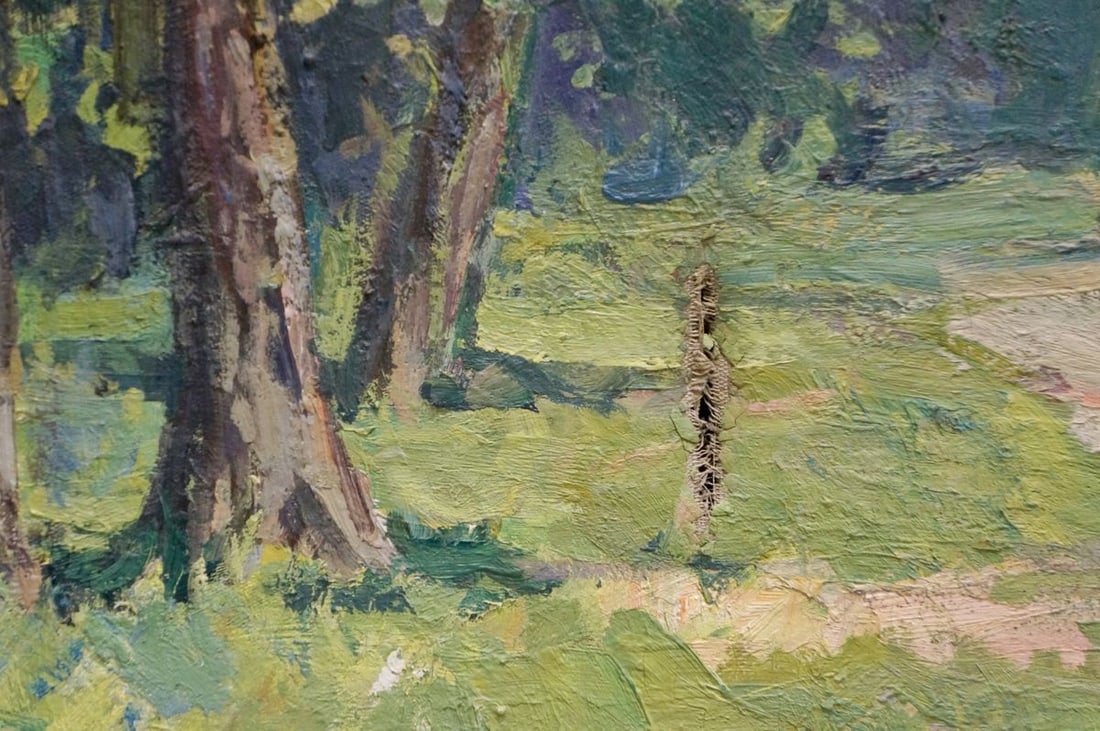 Oil painting Forest landscape - 6