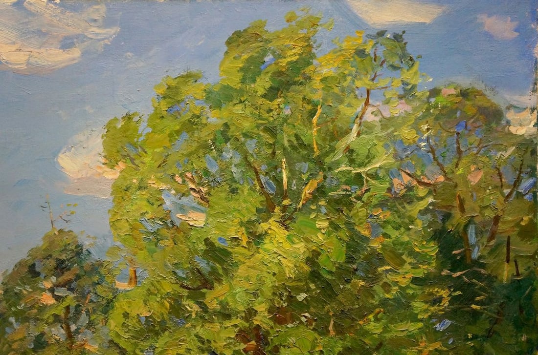 Oil painting Walk through the woods Khodchenko Lev Pavlovich - 4