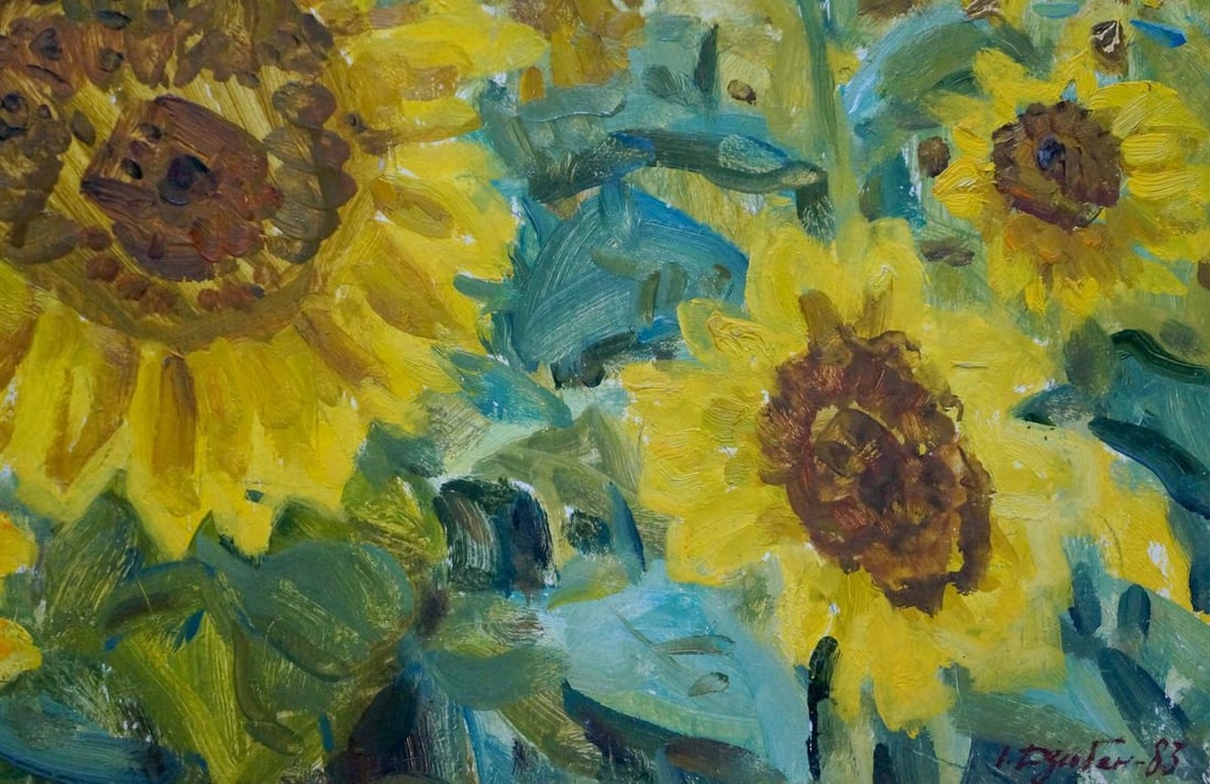 Oil painting Sunflowers Dziuban Ivan Feodosievich - 5