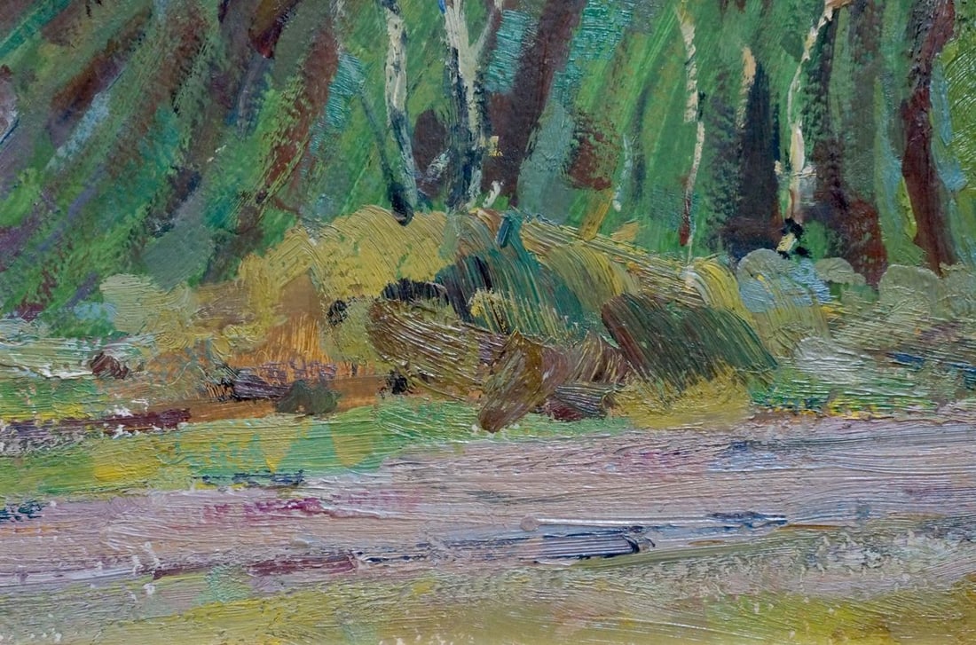 Oil painting Spring earth Strelov Arkady Efimovich - 2