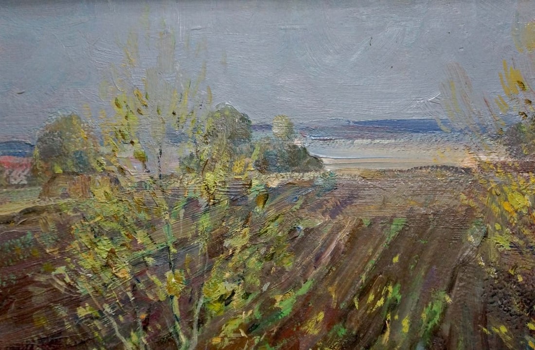 Oil painting Spring earth Strelov Arkady Efimovich - 3