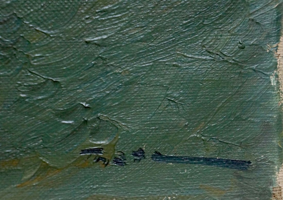 Oil painting Forest landscape - 6