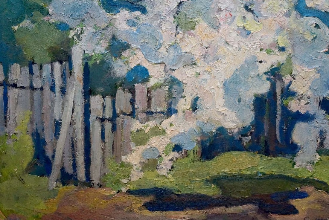 Oil painting Blooming apple tree Zhurakovsky Victor Petrovich - 2