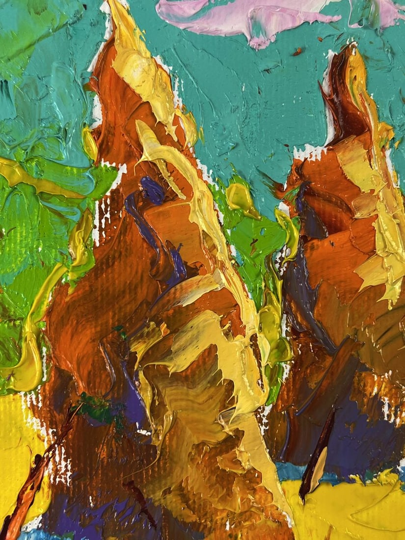 Oil painting Haystacks on a warm day Oleksiy Ivanyuk - 4