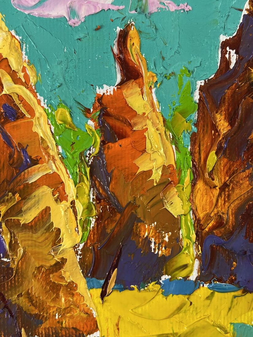 Oil painting Haystacks on a warm day Oleksiy Ivanyuk - 6