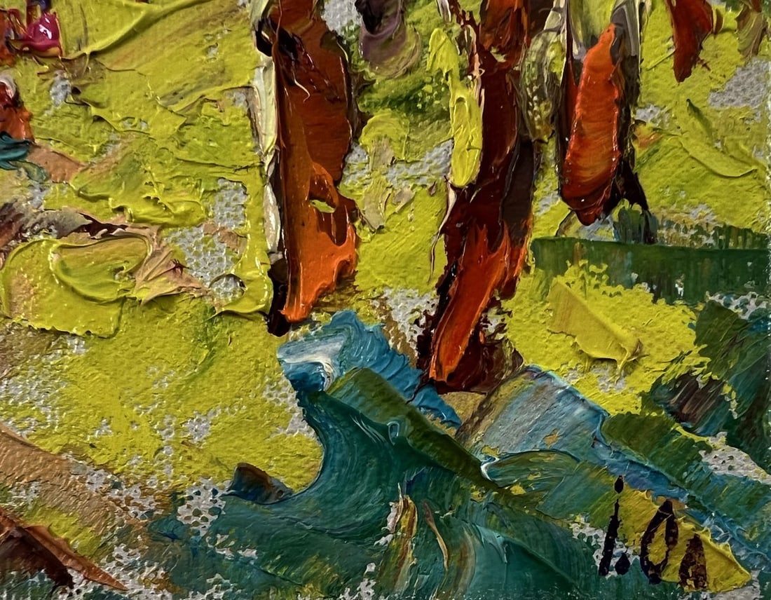 Oil painting On a walk in the forest Oleksiy Ivanyuk - 5