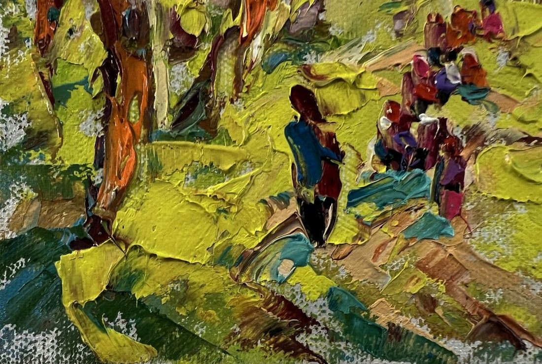 Oil painting On a walk in the forest Oleksiy Ivanyuk - 6