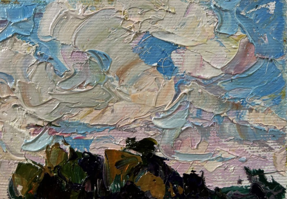 Oil painting Daytime field Oksana Ivanyuk - 4