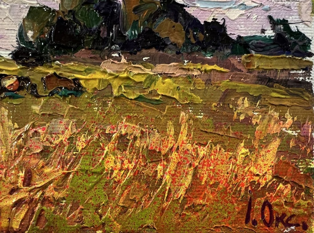 Oil painting Daytime field Oksana Ivanyuk - 5