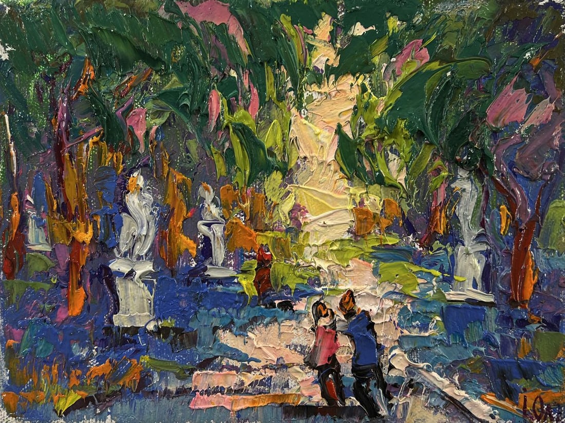 Oil painting Walk in the park Oleksiy Ivanyuk - 3