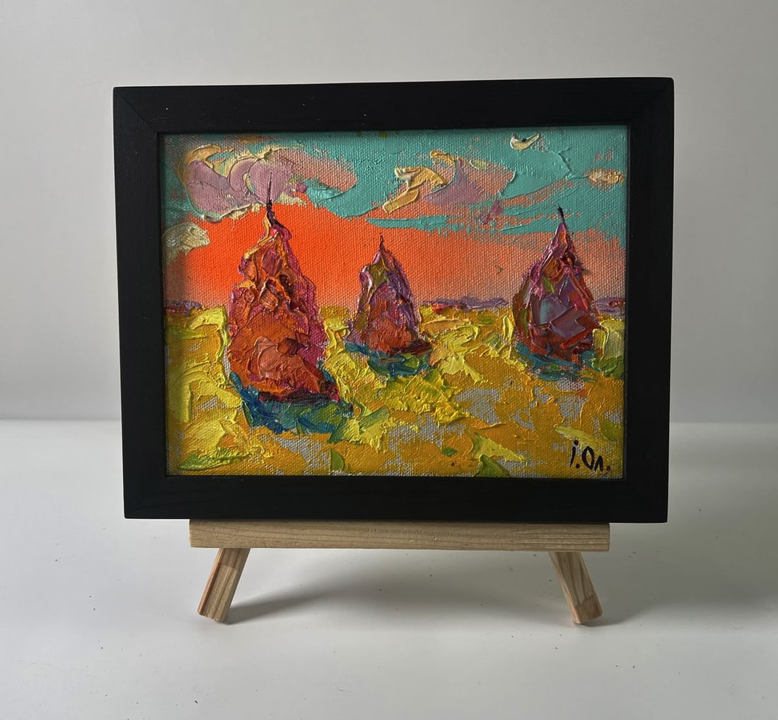 Oil painting Bright summer dawn Oleksiy Ivanyuk: Title: Oil painting Bright summer dawn Oleksiy Ivanyuk Description: NoAAA5634 The Oil painting Canvas titled "Bright summer dawn" radiates with the freshness, intensity, and vibrancy of a new day's be