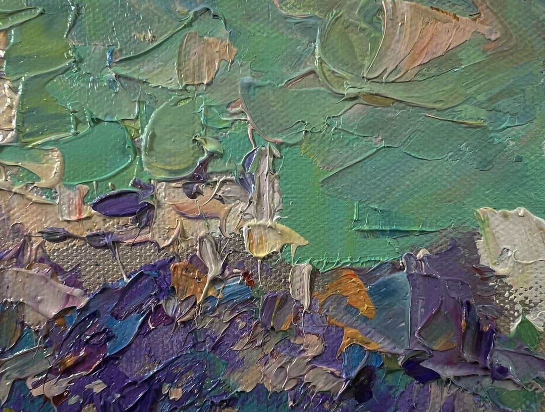 Oil painting Morning in the city park Oleksiy Ivanyuk - 4