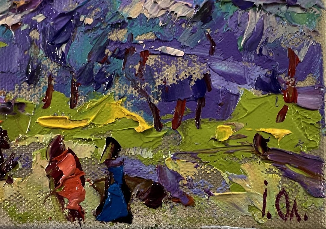 Oil painting Morning in the city park Oleksiy Ivanyuk - 5