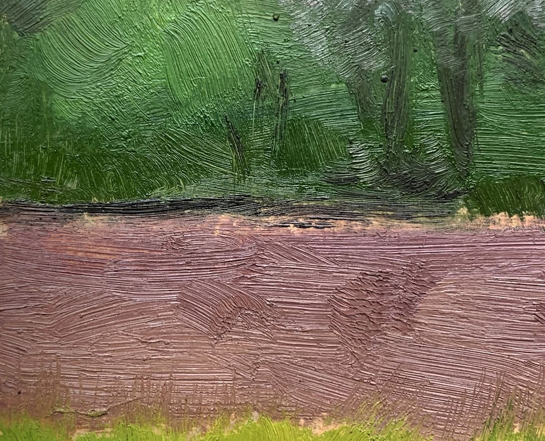 Oil painting Forest by the road Ivan Tsyupka - 3