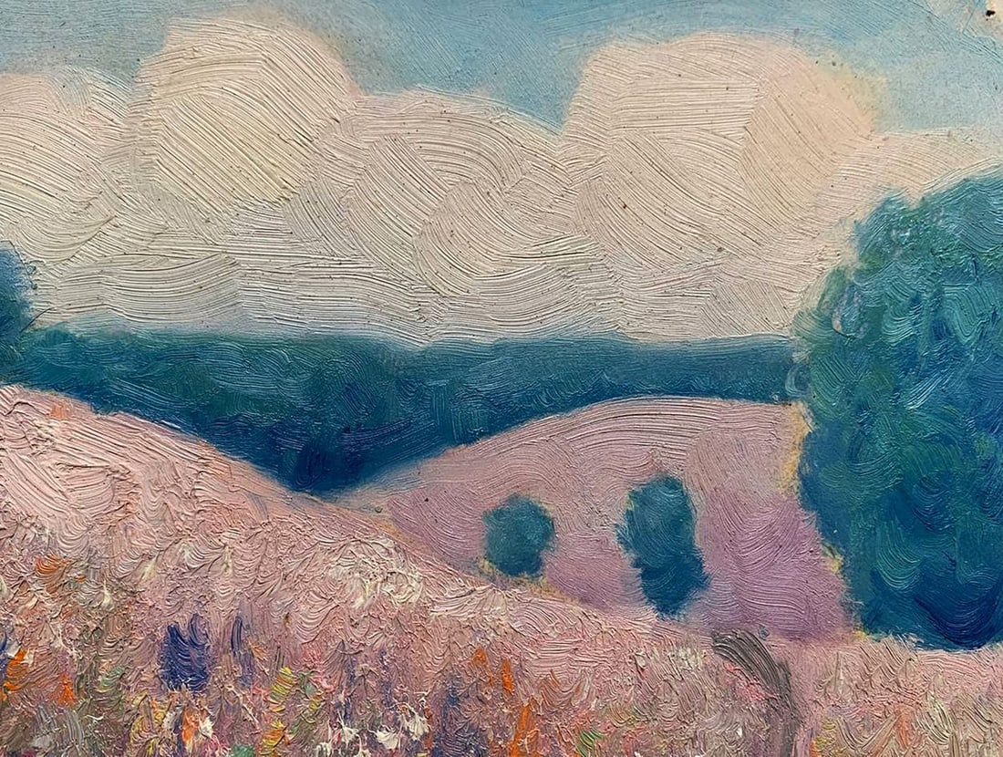 Oil painting Walking through flower fields Ivan Tsyupka - 4