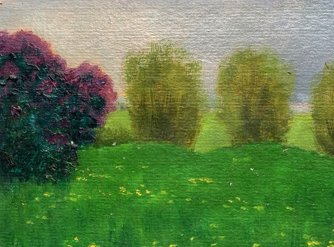 Oil painting Three trees in a field Ivan Tsyupka - 5
