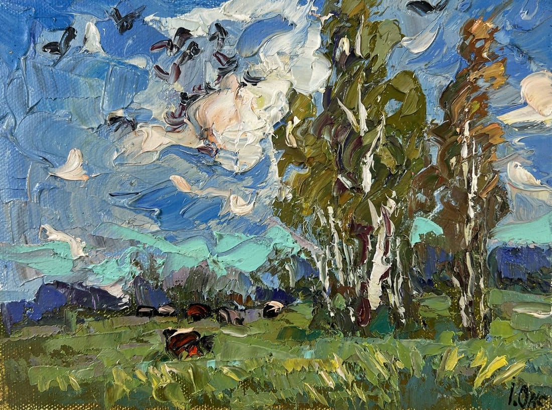 Oil painting Cold summer wind Oksana Kalenyuk - 3