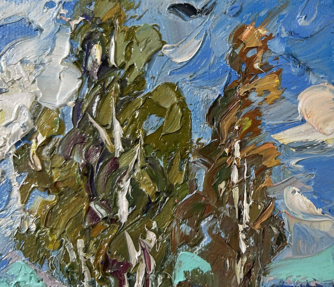 Oil painting Cold summer wind Oksana Kalenyuk - 4