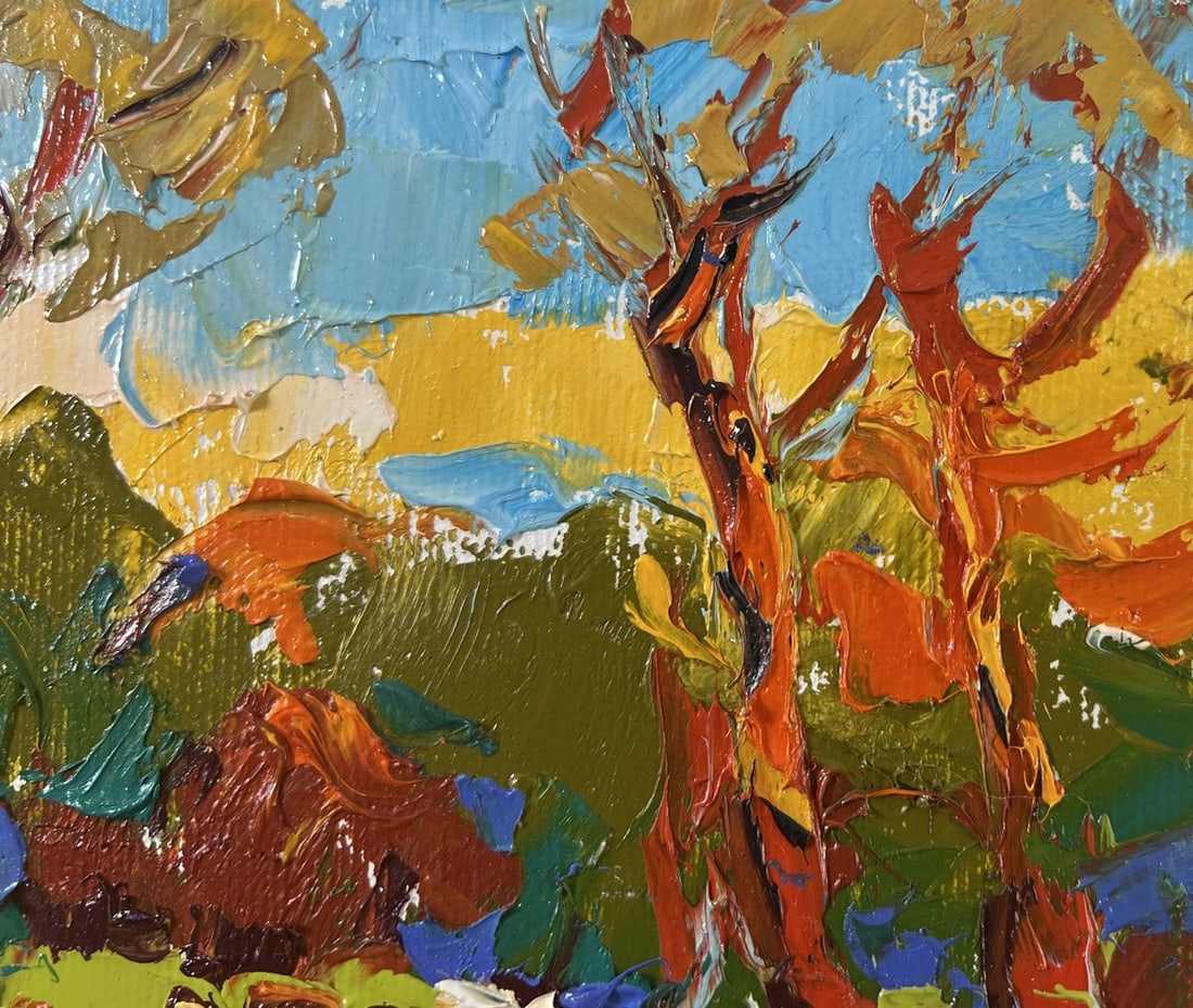 Oil painting Summer evening in the forest Alex Kalenyuk - 4