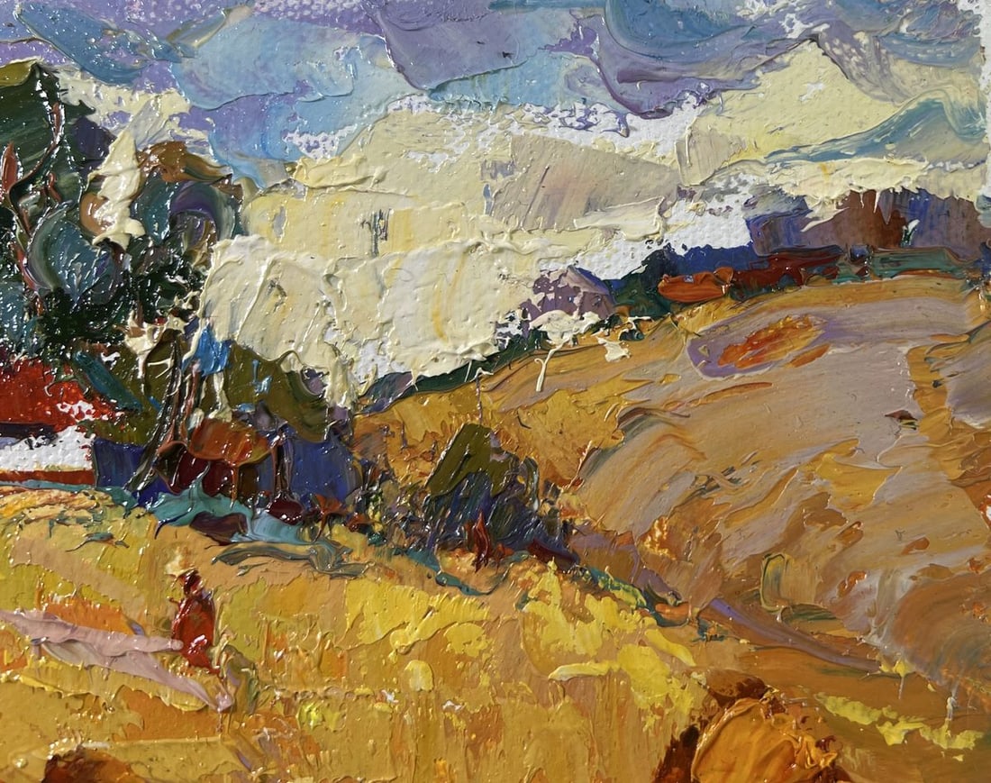 Oil painting Edge of the village Oksana Kalenyuk - 4