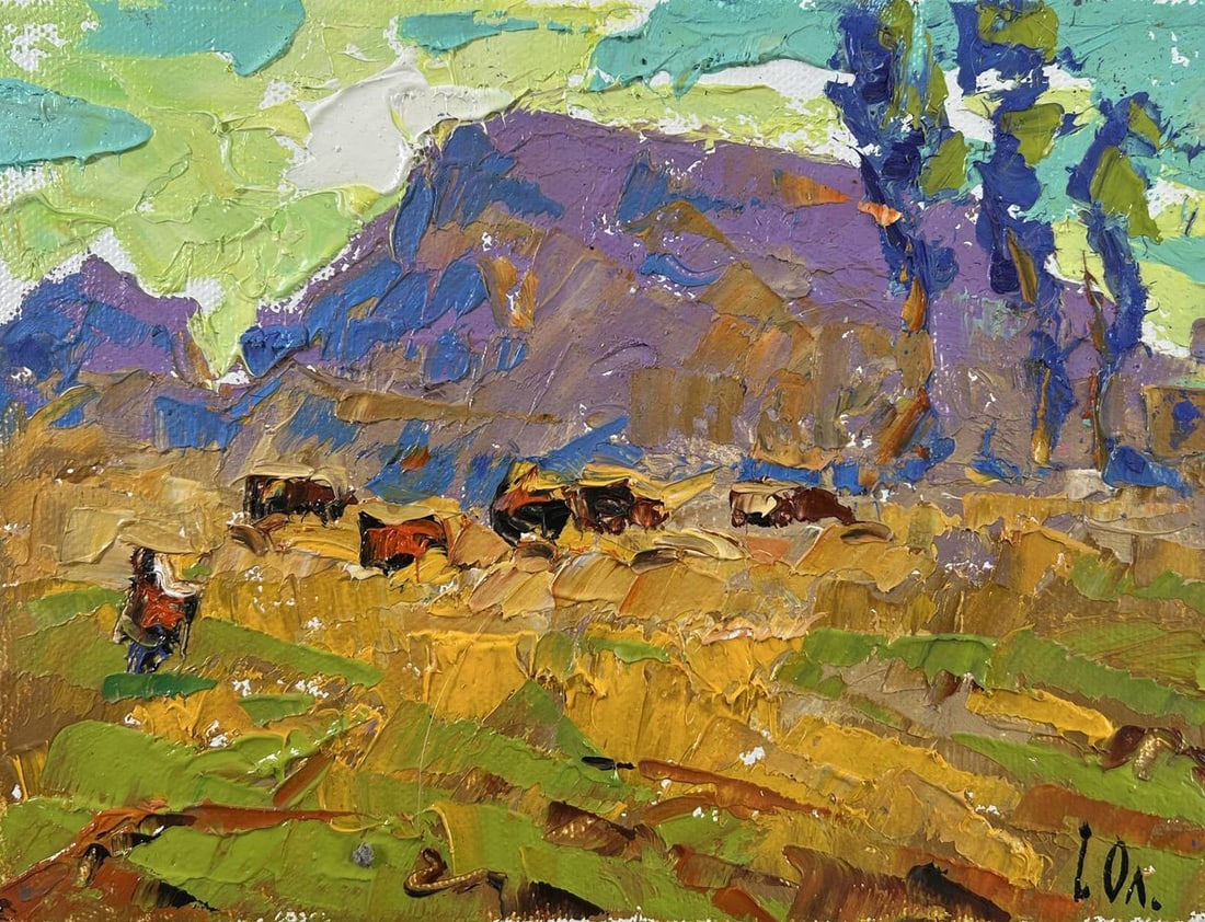 Oil painting Winds over the steppe Alex Kalenyuk - 3