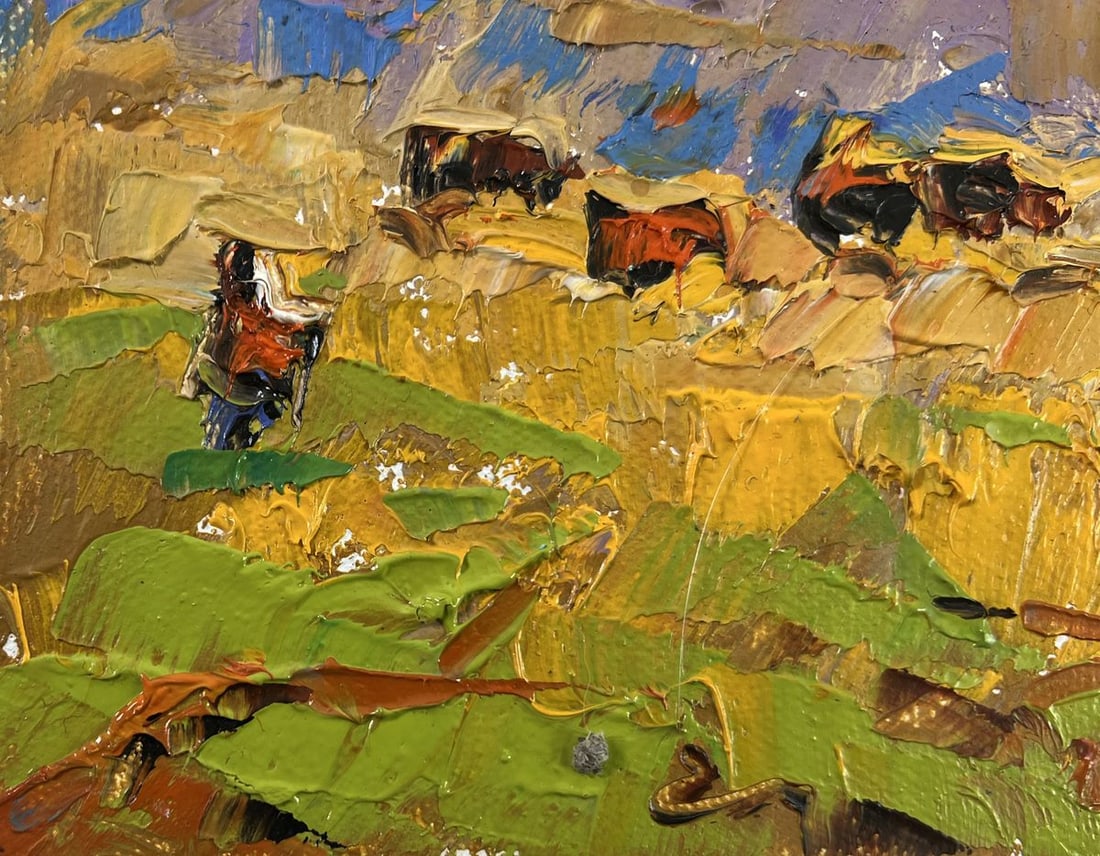 Oil painting Winds over the steppe Alex Kalenyuk - 6