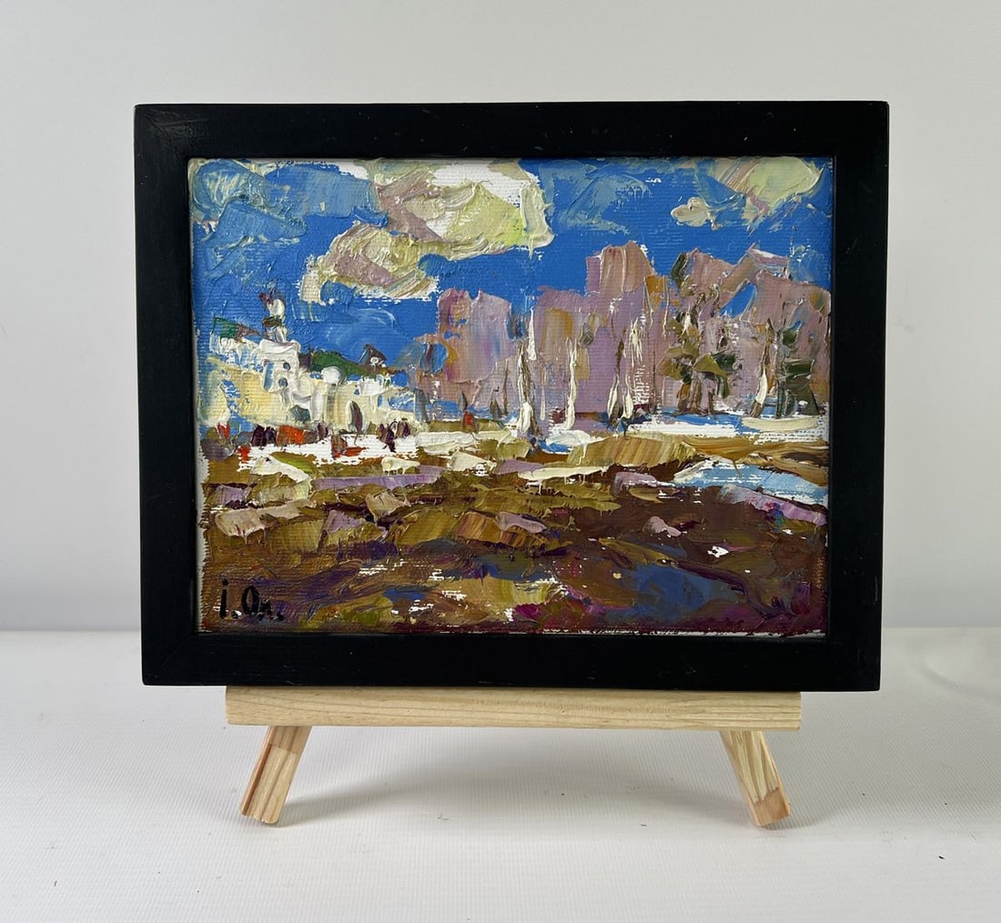 Oil painting Breath of Spring Alex Kalenyuk: Title: Oil painting Breath of Spring Alex Kalenyuk Description: NoAAA5239 The oil painting on Canvas titled "Breath of Spring" captures a poignant and powerful transitional moment in nature-the