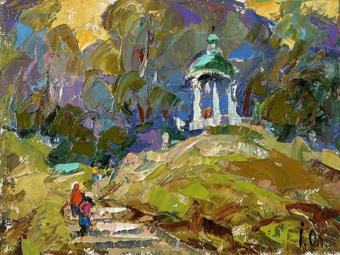Oil painting Silence surrounded by nature Alex Kalenyuk - 3