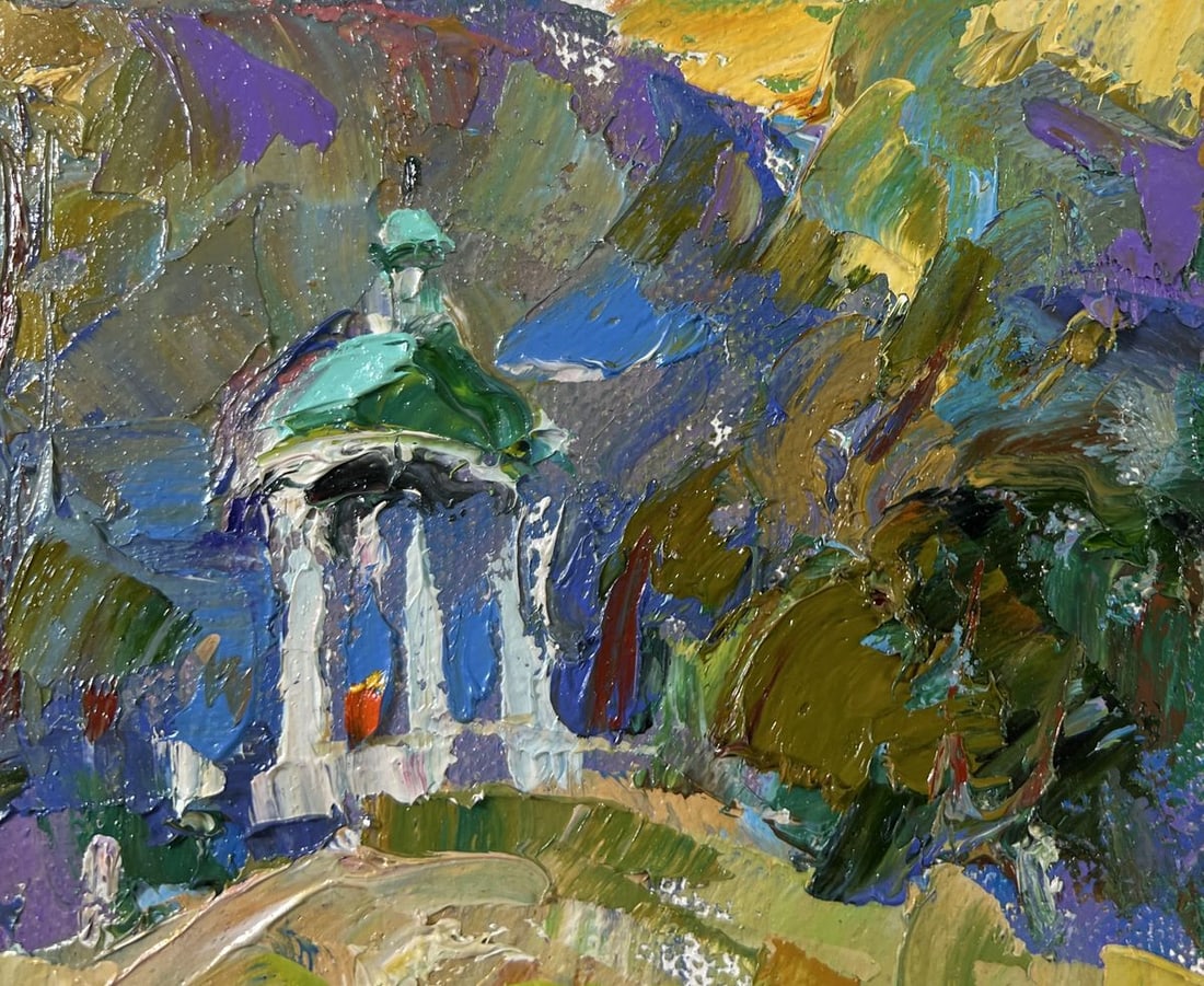 Oil painting Silence surrounded by nature Alex Kalenyuk - 4