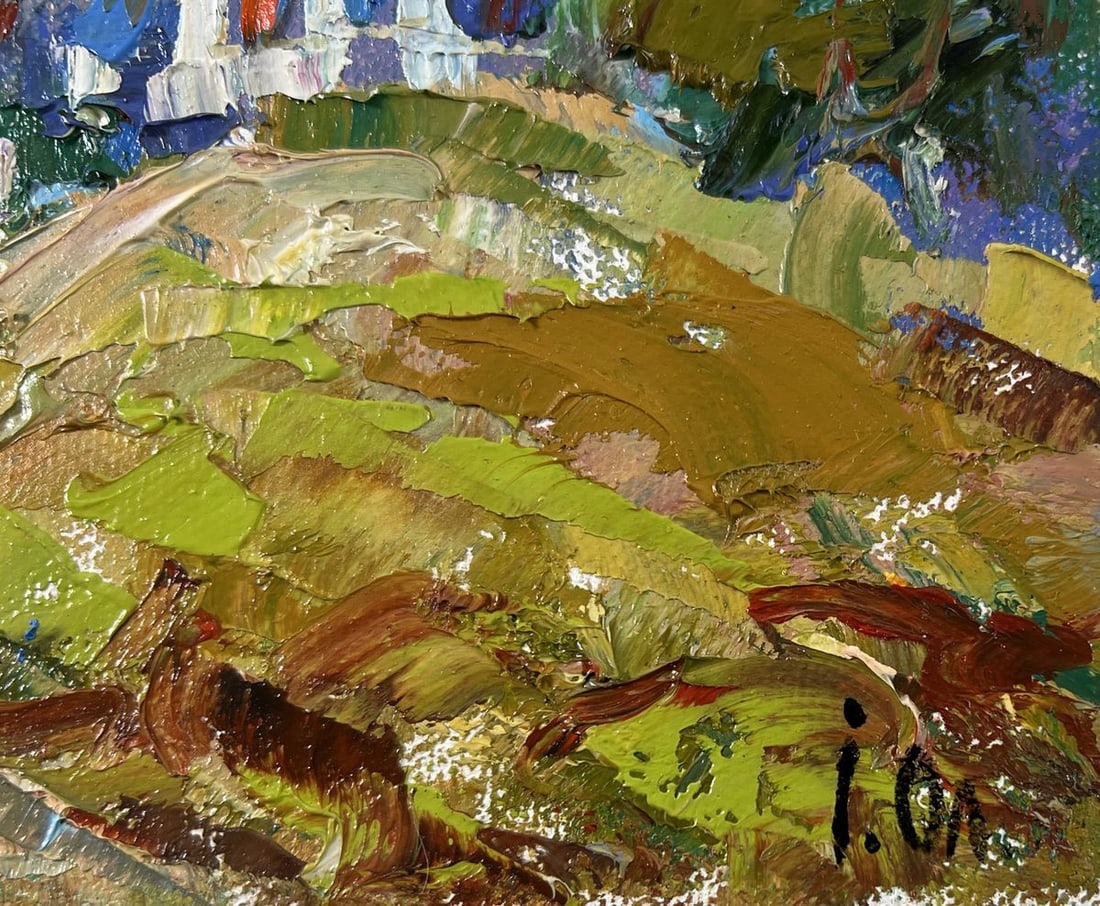 Oil painting Silence surrounded by nature Alex Kalenyuk - 5