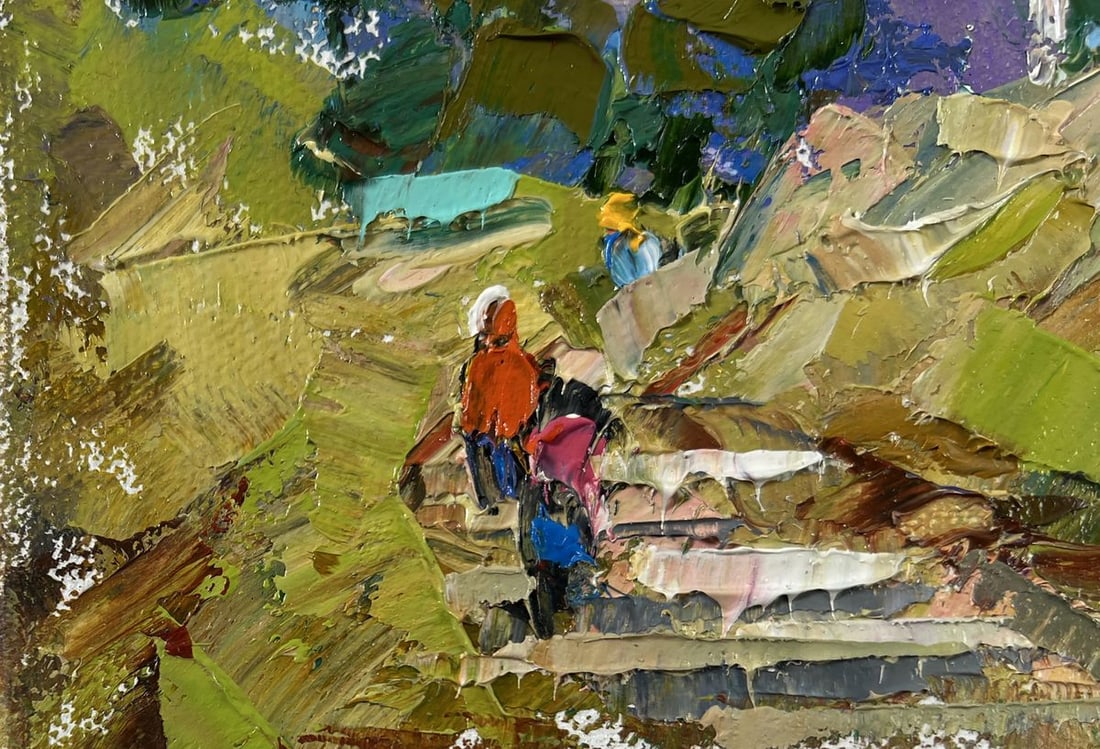 Oil painting Silence surrounded by nature Alex Kalenyuk - 6