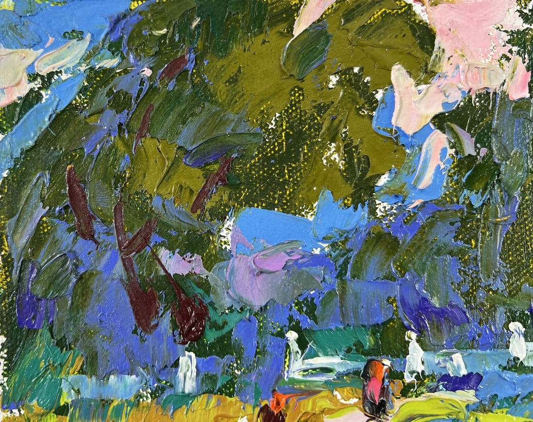 Oil painting A walk in the park Alex Kalenyuk - 7