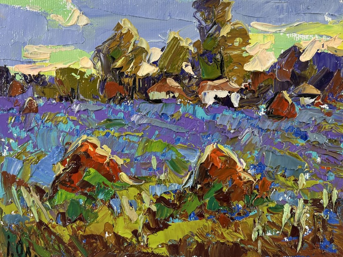 Oil painting Edge of the Village Alex Kalenyuk - 3